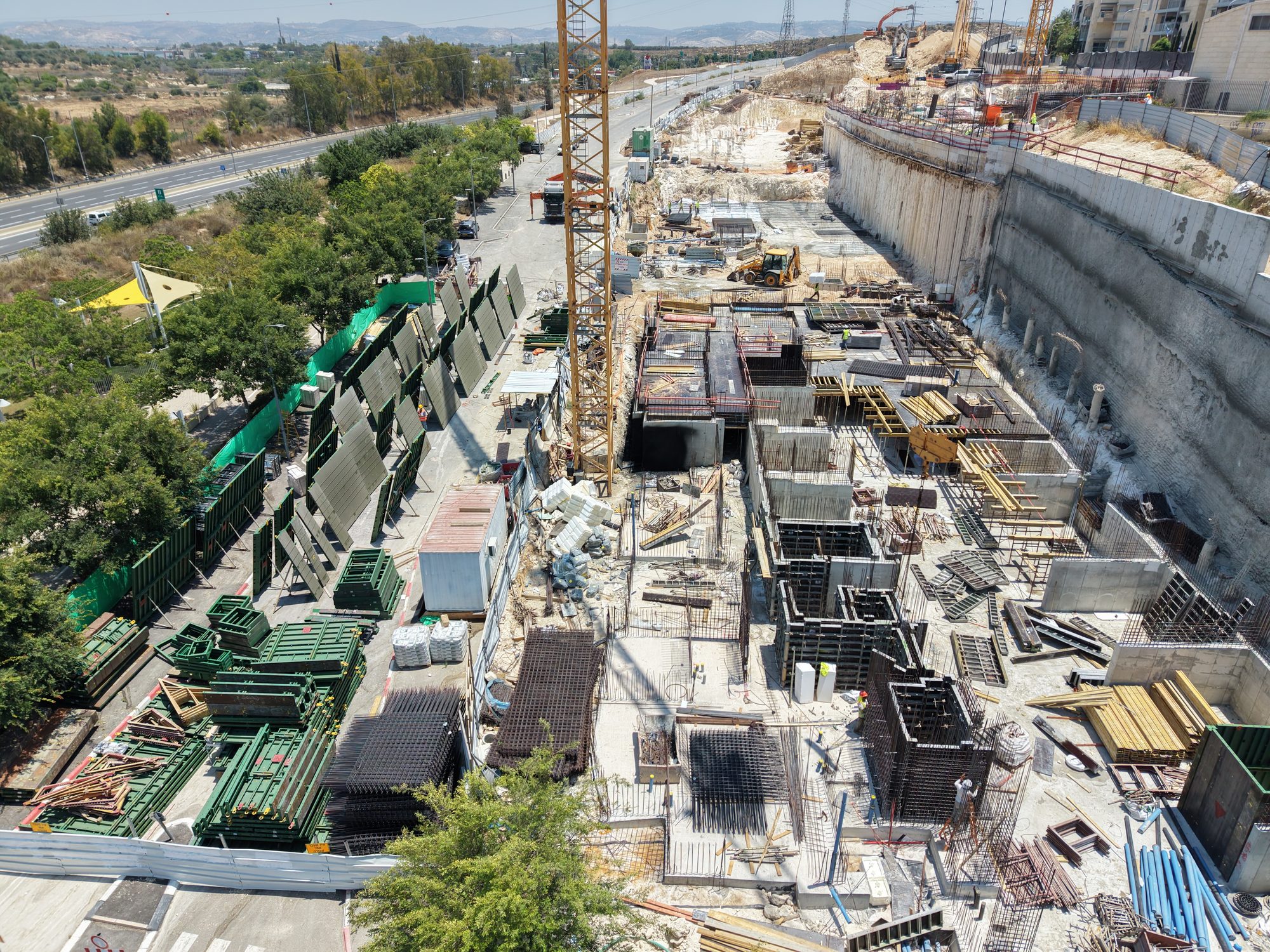 Modi'in — drone photo, construction progress, July 2026