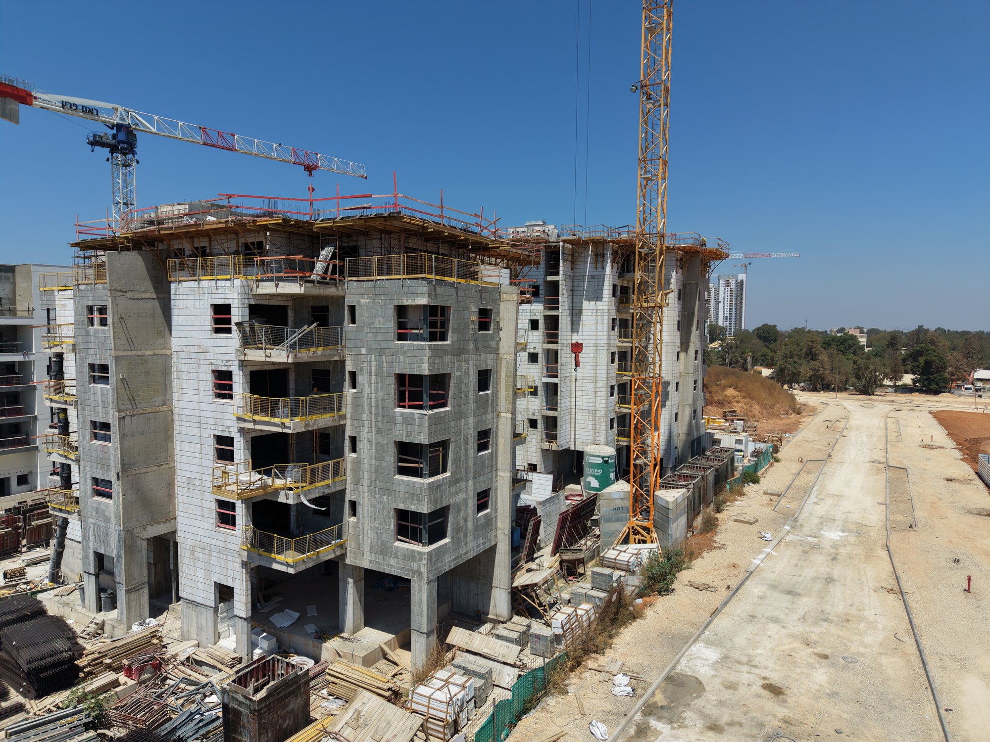 Rishon LeZion - drone photo, building frame, August 2026