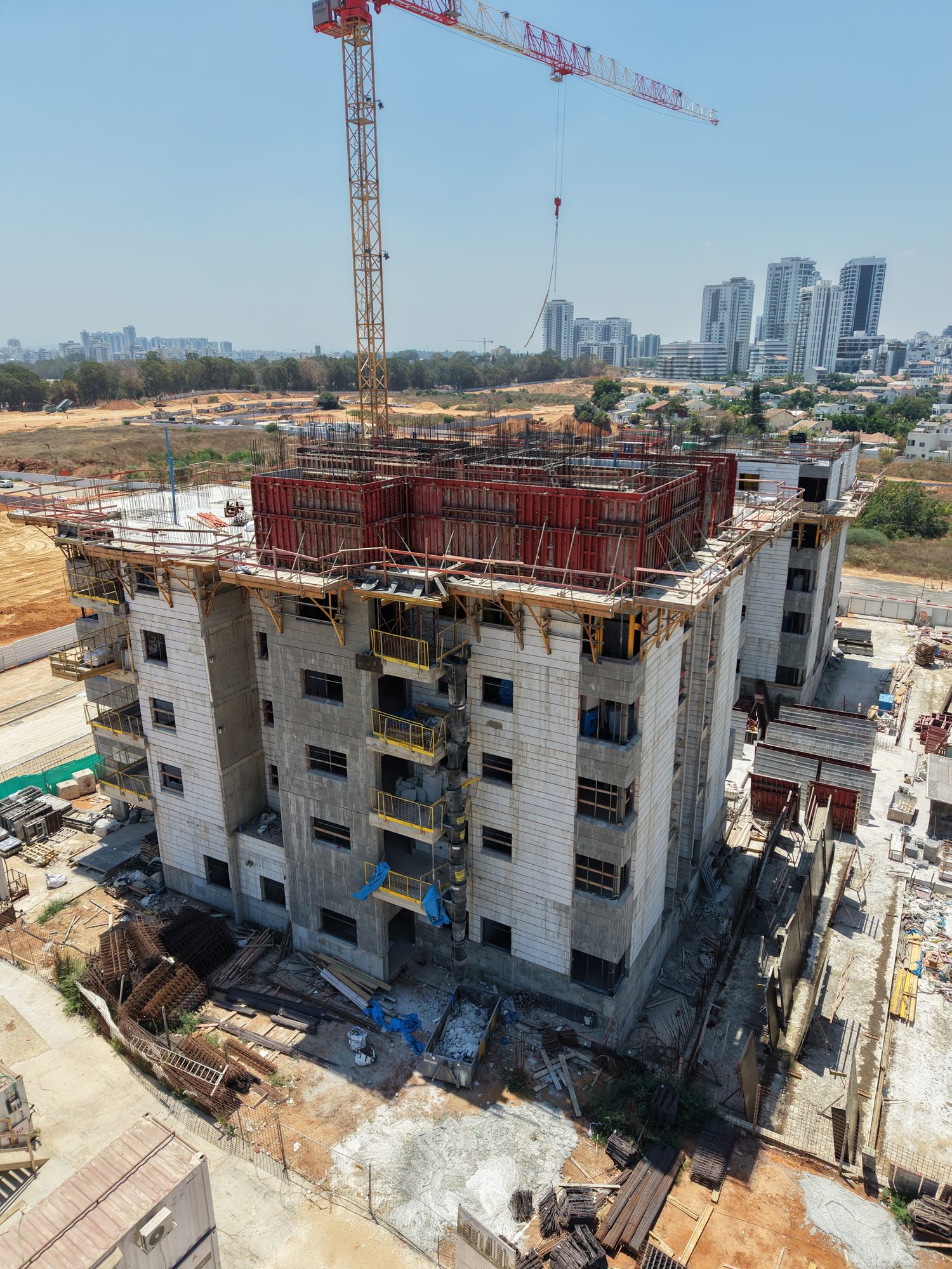 Rishon LeZion — drone photo, corner view, July 2026