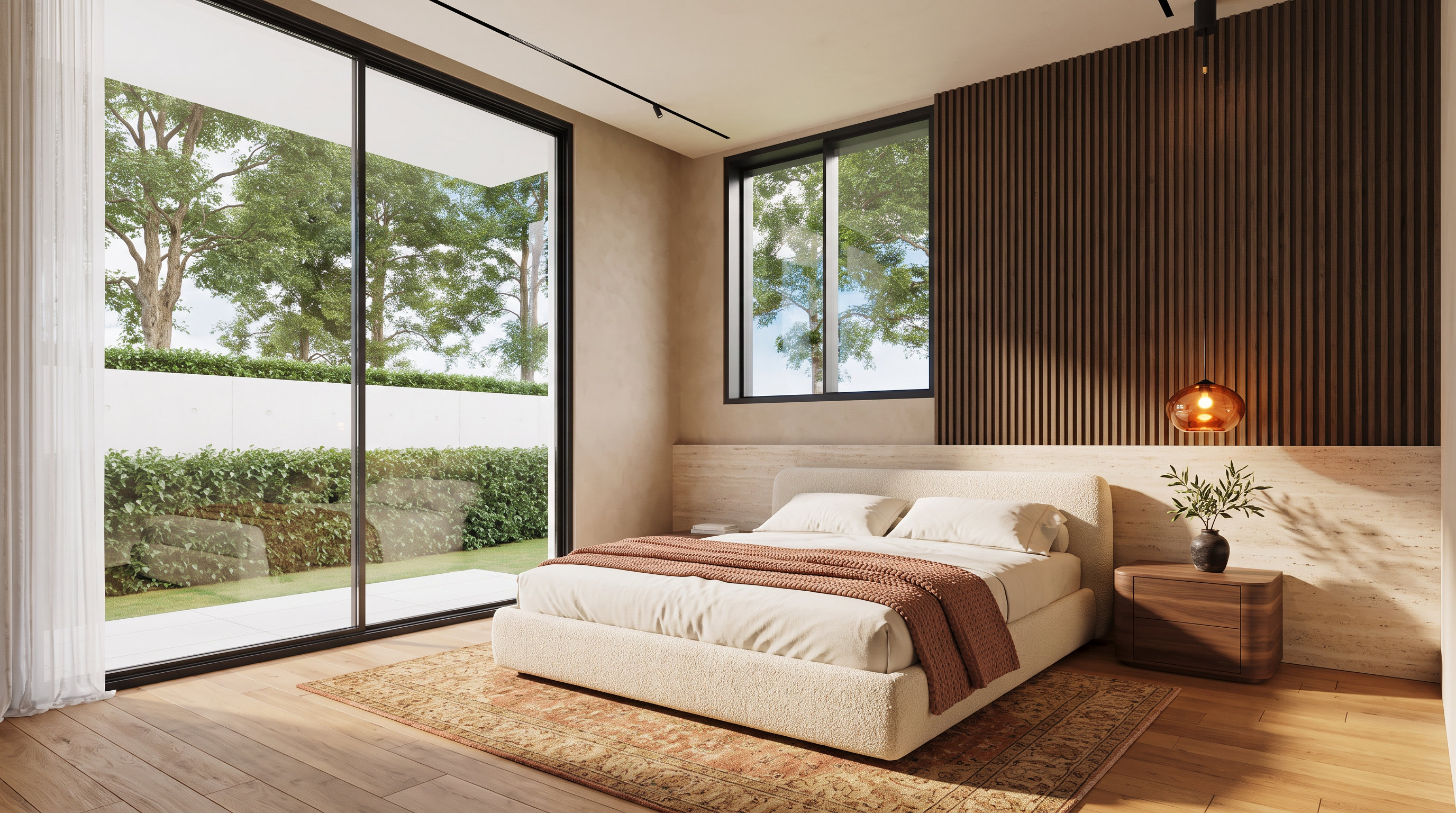 Pisgot-Or Netanya — interior rendering, garden apartment master bedroom