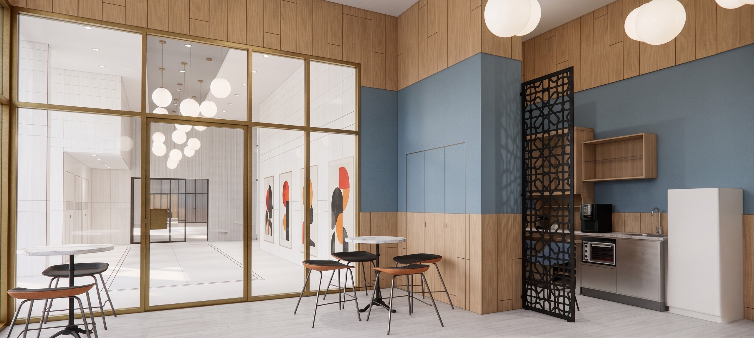 Pisgot-Or Netanya — lounge coffee corner rendering