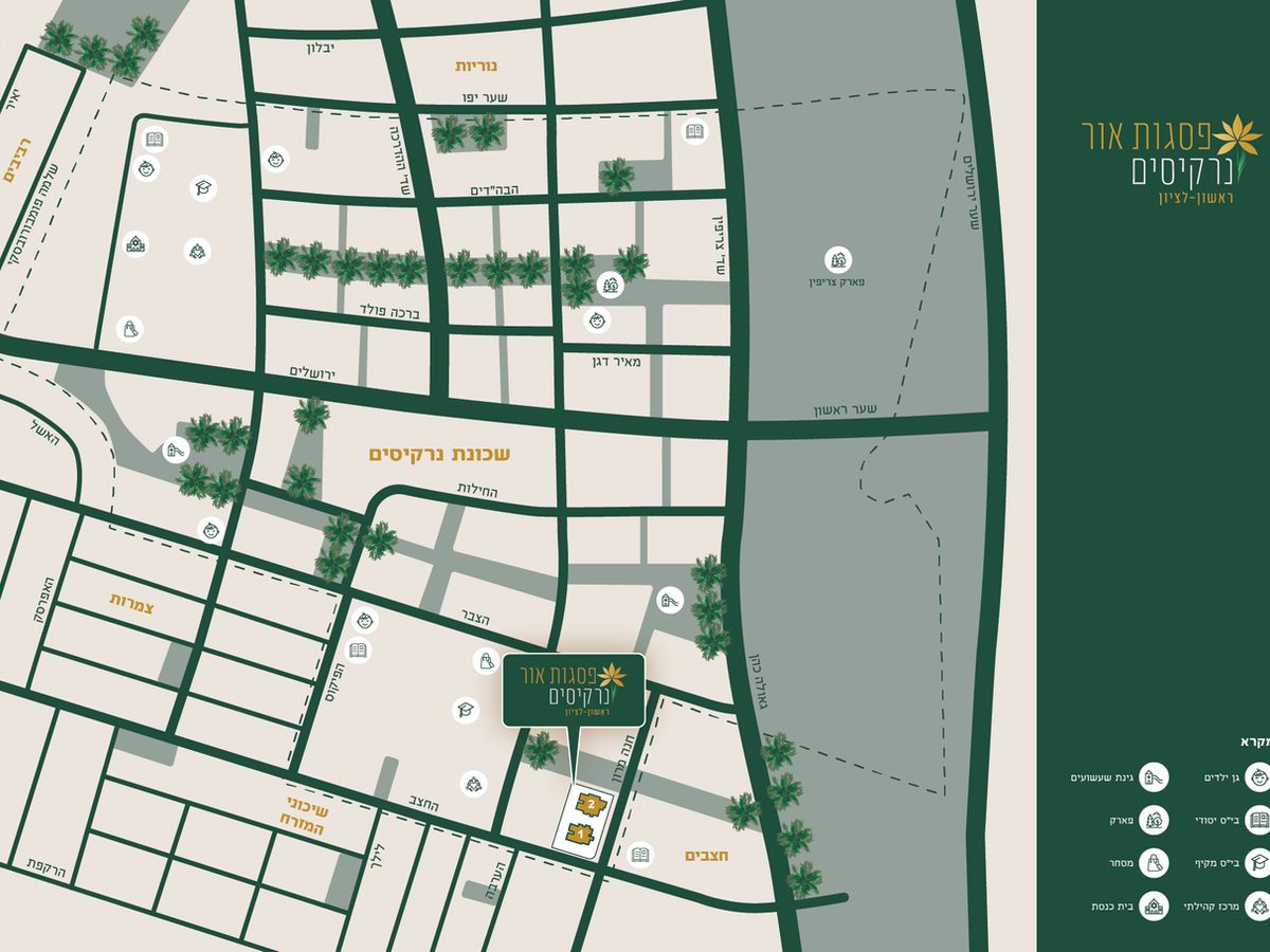 מפת שכונת נרקיסים